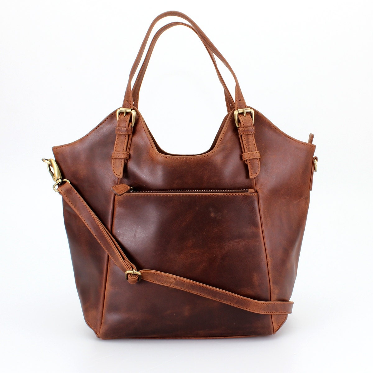 next brown leather handbag