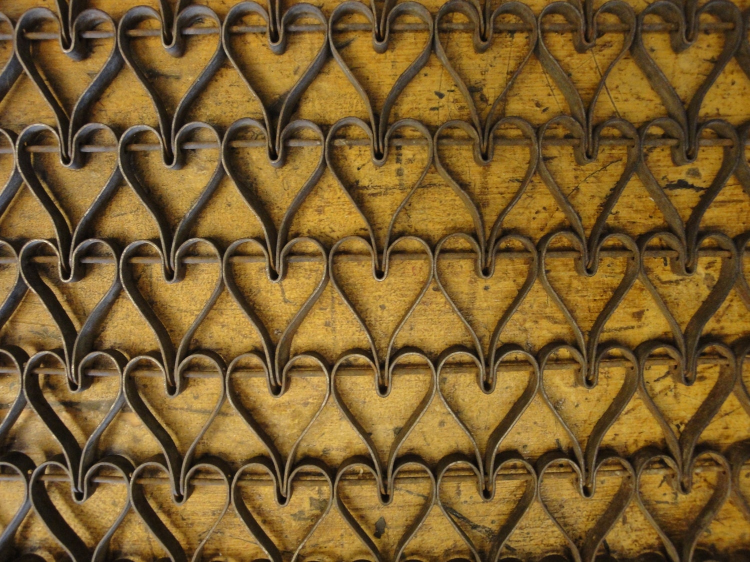 Vintage Metal Heart Door Mat Antique Heart Door Mat Old