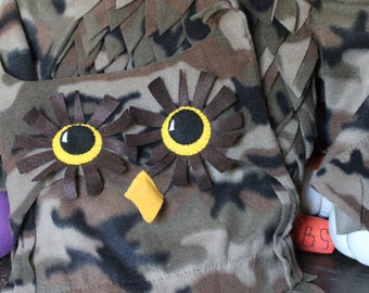 READY TO SHIP size 18 months Camo Owl, Owl Hat, Boy Halloween Costume, Girl Owl Costume, Harry Potter, Costume, Camouflage Owl Costume