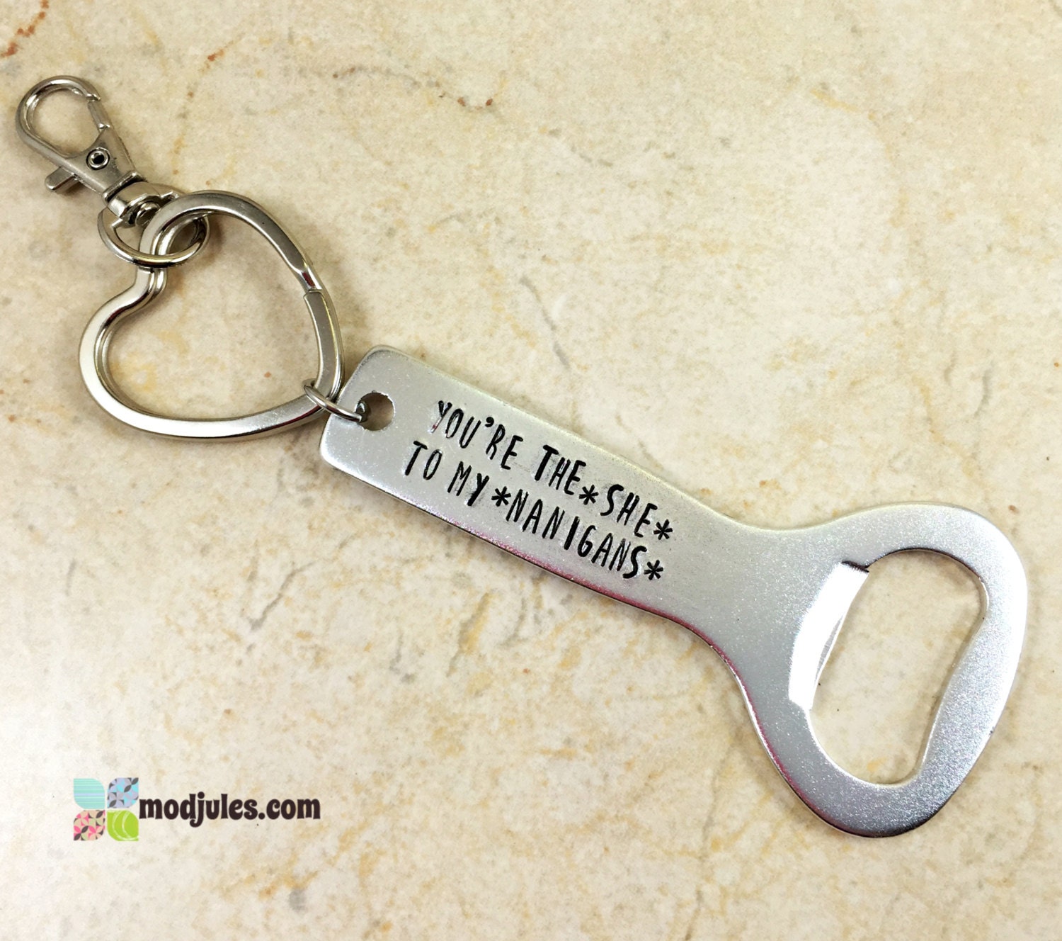 Beer Bottle Opener Keychain for Friend Personalized Custom