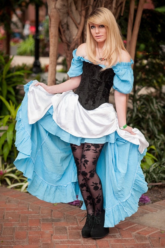 Alice in Wonderland Inspired Corset Costume Steampunk