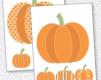 Pumpkin Decals PRINTABLES (INSTANT DOWNLOAD) by Love The Day