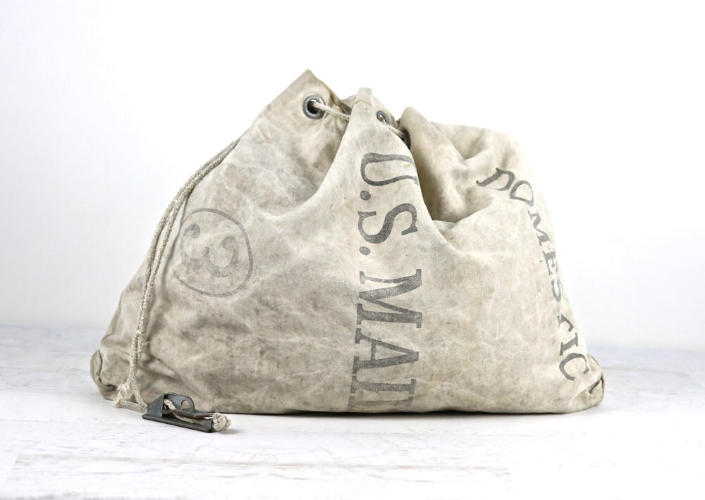 Vintage Mail Bag US Postal Mail Bag USPS Mail Bag Vintage
