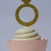 Engagement Ring Cupcake Toppers-Engagement Party Decorations