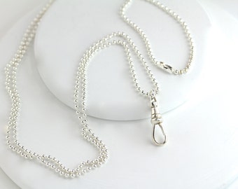 ID Badge Lanyard, Silver ID Badge Lanyard, Lanyard, ID holder, Badge Holder, Chain Lanyard, Badge Lanyard, Id lanyard, Silver Chain Lanyard