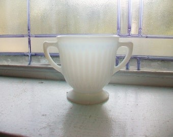 Petalware Sugar Bowl MacBeth Evans Monax Vintage 1930s Glass