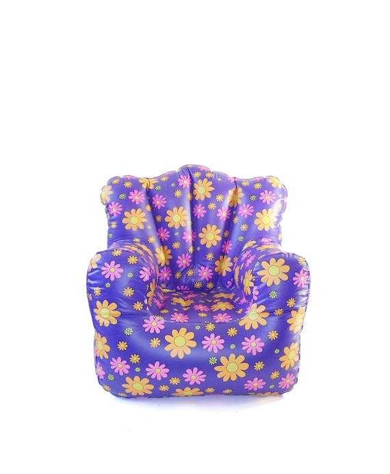 ON HOLD Flower Power 90s Blow Up Chair