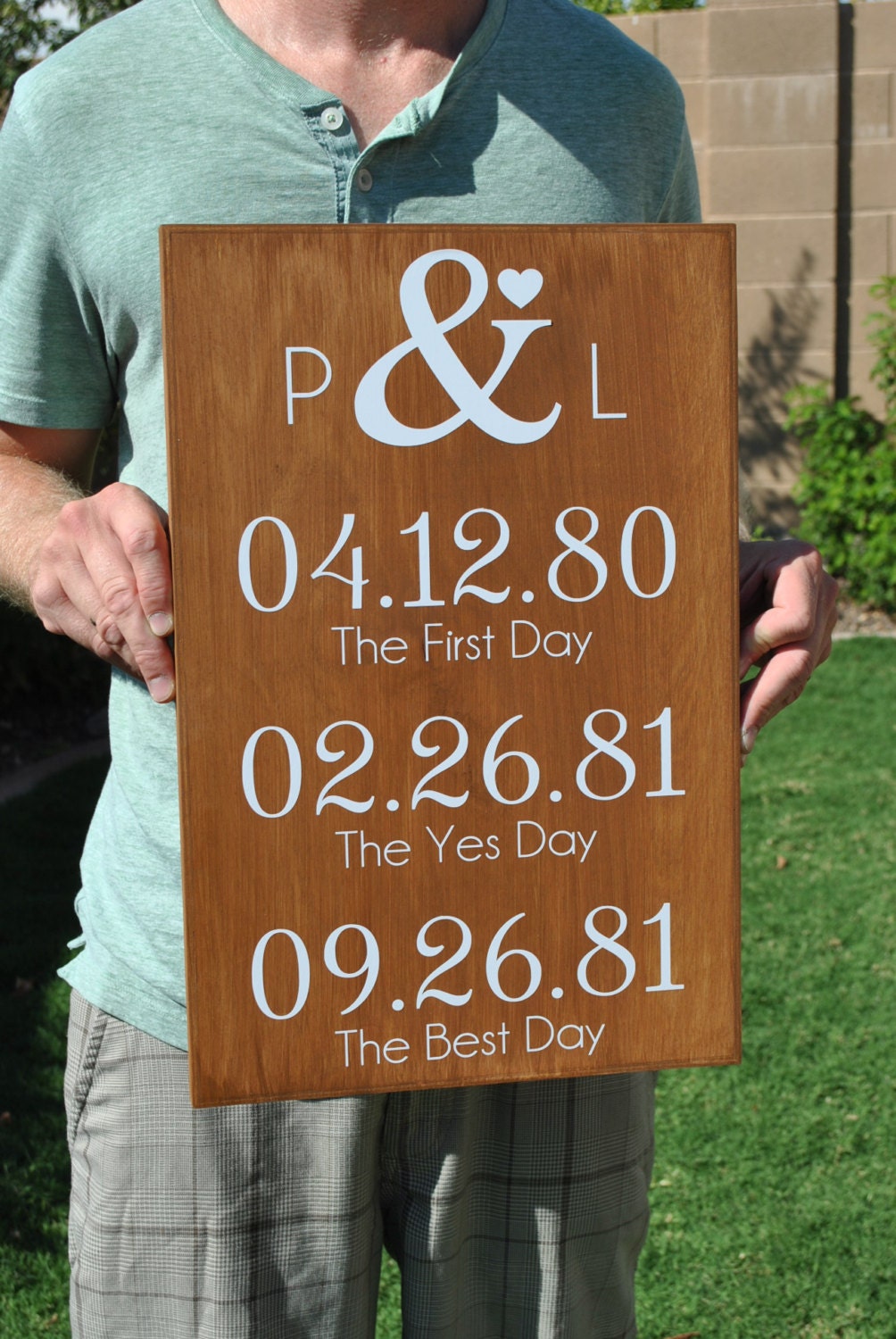 One Year Anniversary Gifts
 Rustic e Year Anniversary t for by SignsToLiveBy on Etsy
