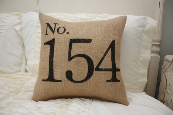 Personalized House Number Pillow