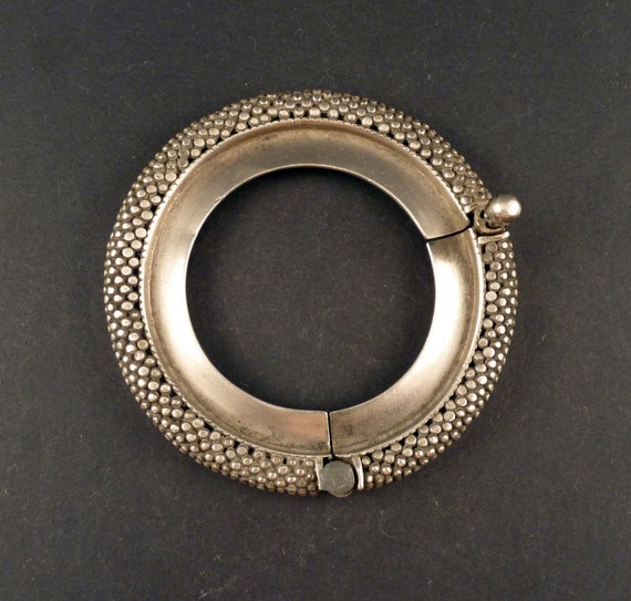 Rajasthan old silver bracelet from India ethnic by ethnicadornment
