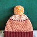 Red Bean Milk Tea Detachable PomPom Beanie Hat | for men | for women | colorful & cozy | handmade unisex gift