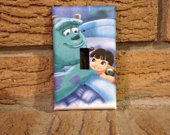 Monsters Inc Goodnight Boo Light Switch Cover, Monster Inc Decoration, Monsters Inc Nursery, Monsters Inc Baby Shower, Monsters Inc Boo MON3