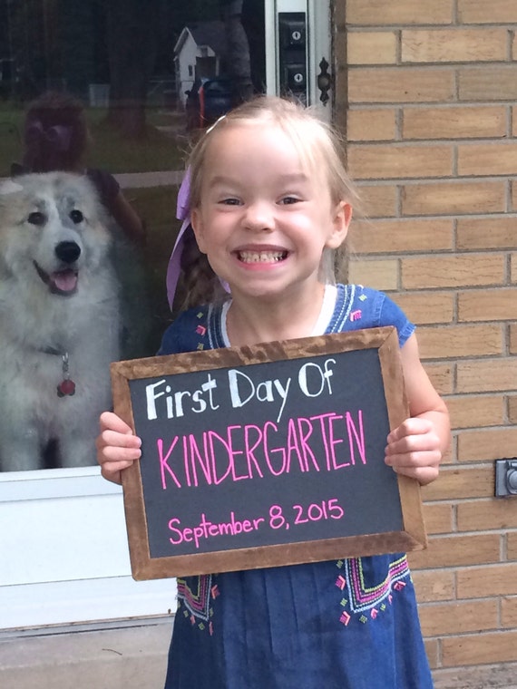 Self Resting Chalkboard - Framed Rustic Chalkboard - 13x9 Size Chalkboard - Chalkboard Photo Prop - Back to School Pics - Birthday Pics by CountryBarnBabe