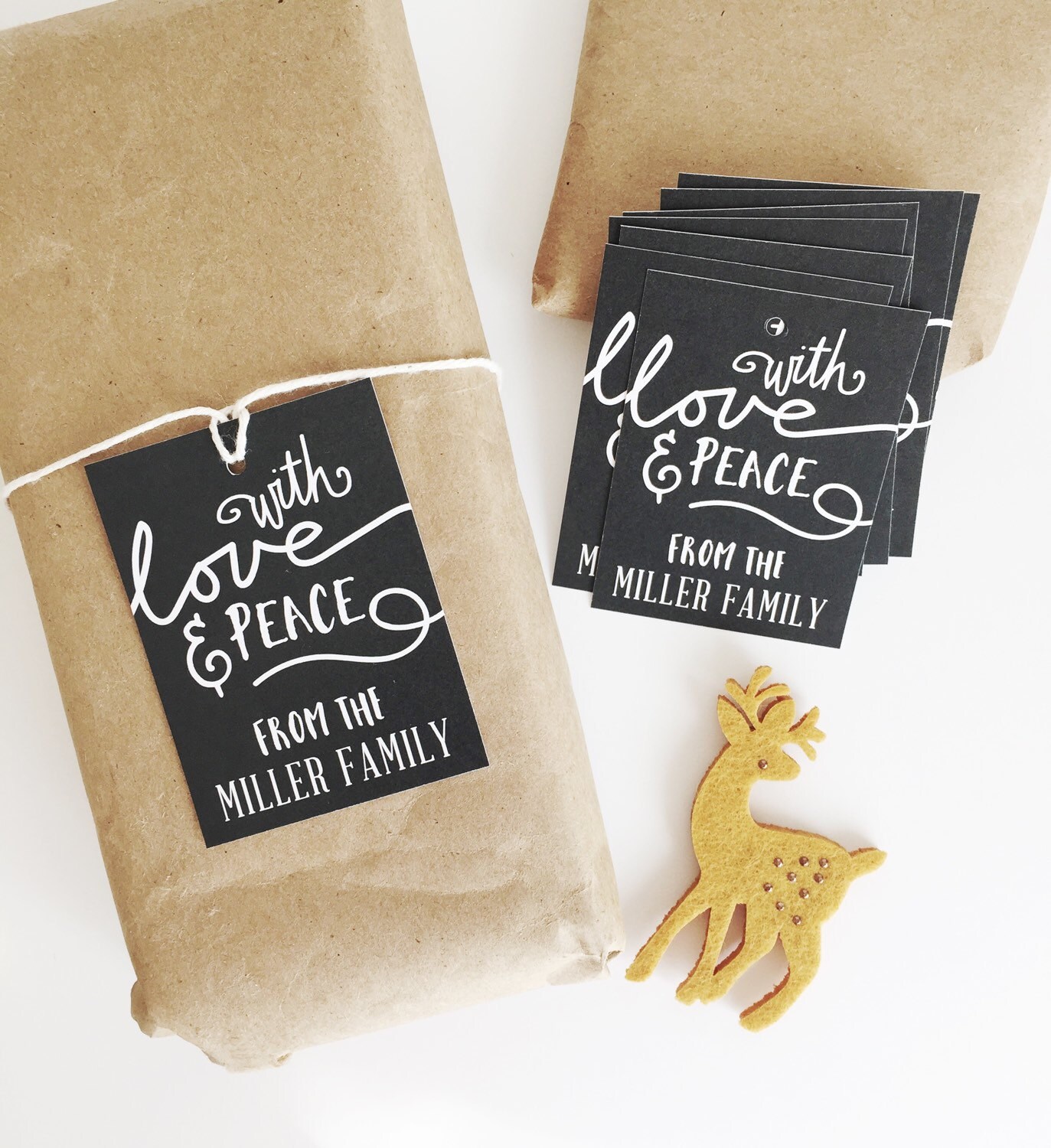 custom family christmas gift tags modern holiday by custom family christmas gift tags modern holiday by