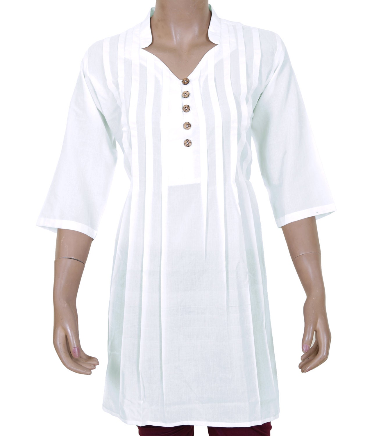 white top kurti