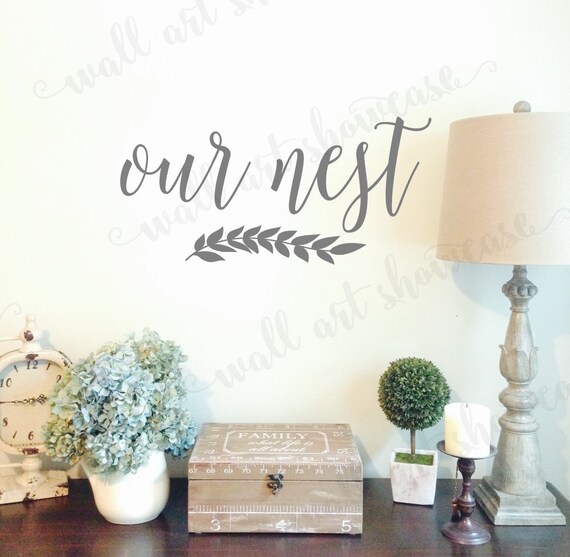 Our Nest Vinyl Wall Decal sign Bless Our Nest by WallArtShowcase