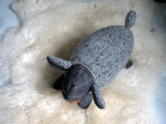Kids toys sheep Stuffed animal sheep Gray by ShabbyAnnieCorner