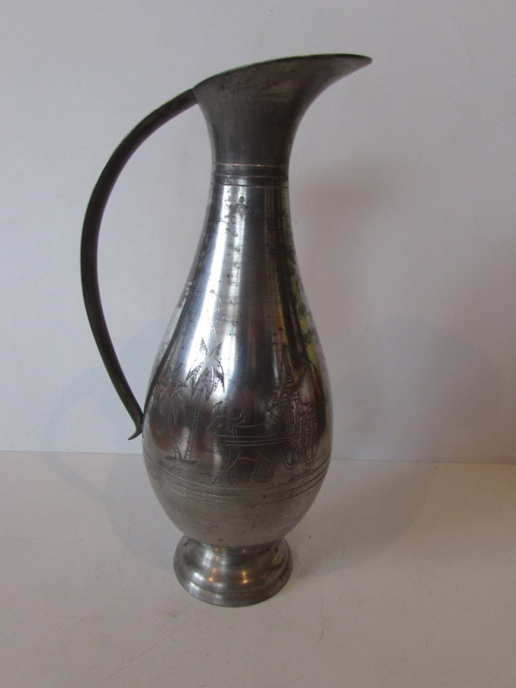 Large Antique/Vintage 'SELANGOR' Pewter Jug/Vase With