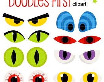 Clip Art Spooky Eyes Clip Art items similar to halloween spooky scary eyes digital clip art for scrapbooking card making cupcake toppers paper crafts