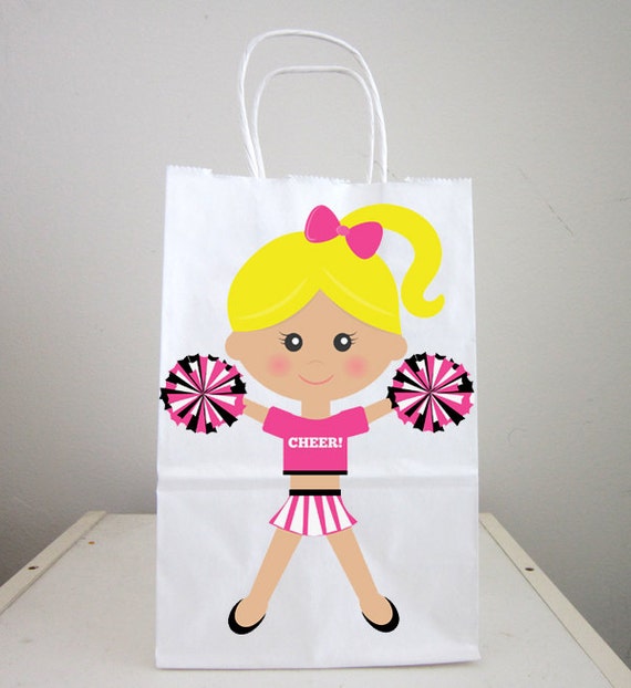 Cheerleader Goody Bags Cheerleading Favor Bags Cheerleader