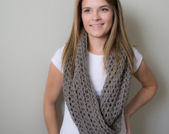 Soft Cozy Chunky Knit Infinity Scarf - OXFORD