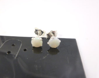 Opal Stud Earrings, Genuine Opal Earrings, Stud Earrings, October Birthstone, opal jewelry, Dainty Earrings