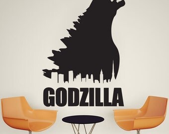 Godzilla Monster Wall Decal Art Decor Sticker godzilla decal godzilla poster godzilla sticker monster wall decal monster decal monster decor