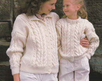 PDF unisex Starsky style jacket cardigan vintage knitting