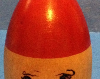 Arikka Finland Wooden Santa Head Bottle Opener with Red Hat