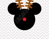 Download Items similar to Christmas Reindeer Mickey Mouse Disney ...