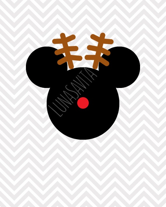 Download Items similar to Christmas Reindeer Mickey Mouse Disney ...