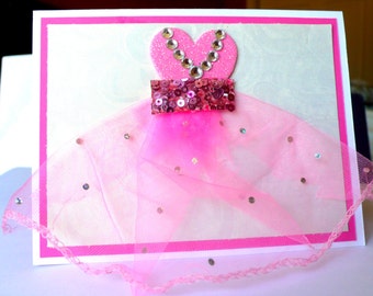 Princess Card, Kids Birthday Card, Birthday Card, Girl Birthday, Princess Birthday card, Girl Birthday card, Princess Invitations, girl card
