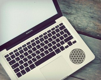 Flower Of Life Decal Sticker, Mandala Sticker, Yoga Symbol, Sacred Geometry, Laptop Sticker, MacBook Decal, Window Sticker, Mandala Art Gift