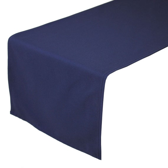 Navy Blue Table Runner 14 x 108 inches Navy Blue Table