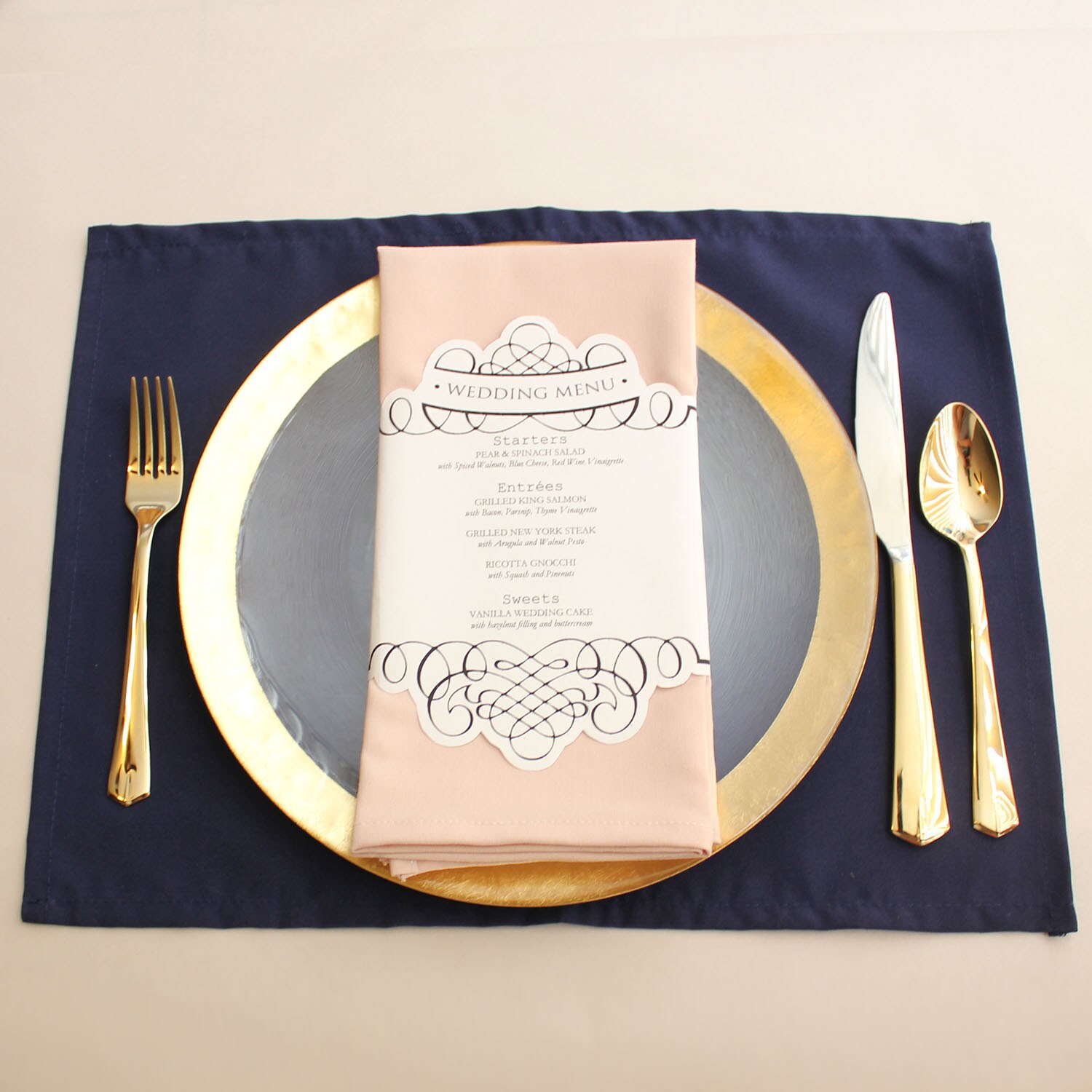Navy Blue Placemat Navy Blue Placemats for Weddings by HouseofKA