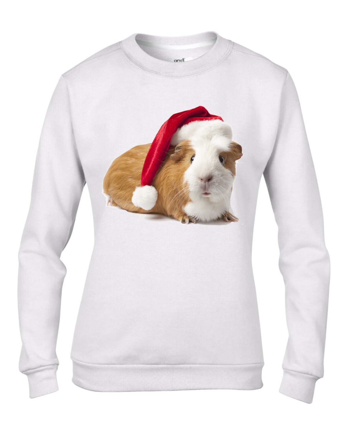 santa claus guinea pig women 39 s christmas sweatshirt jumper guinea pig christmas sweater