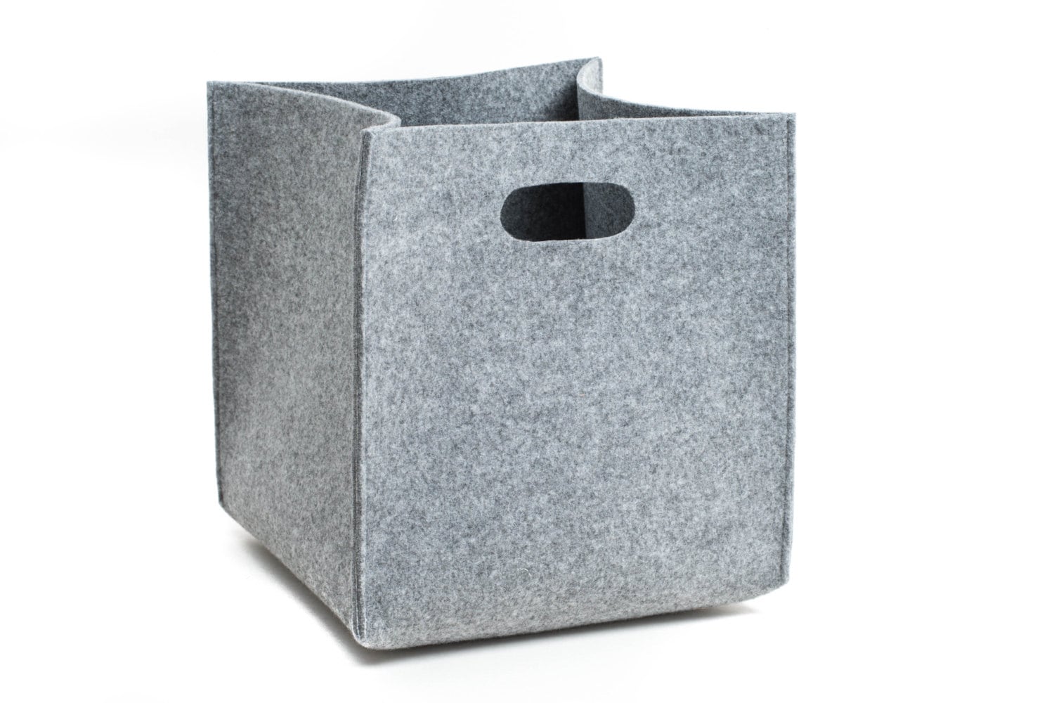 Big felt box felt storage box grey felt box storage basket