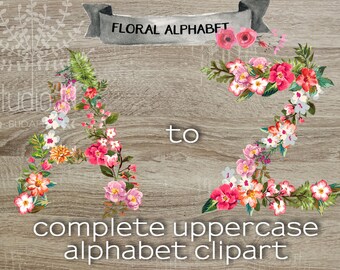 floral alphabet clipart scrapbook floral alphabet floral letters wedding clipart floral monogram - Letter Decor floral alphabet clipart scrapbook floral alphabet floral letters wedding clipart floral monogram - Letter Decor