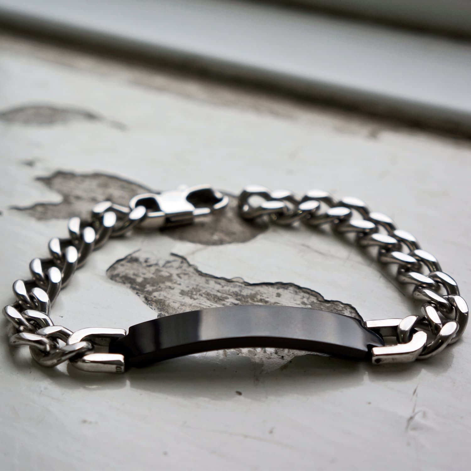 Men's ID Bracelet Personalized Gift Men's by MyLoveandSoul