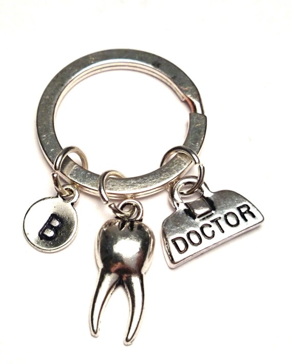 Doctor Medical Bag Keychain Tooth Keychain by