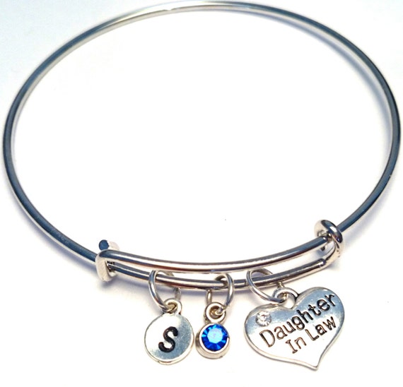 Items Similar To Daughter In Law Bangle Bracelet, Adjustable Expandable