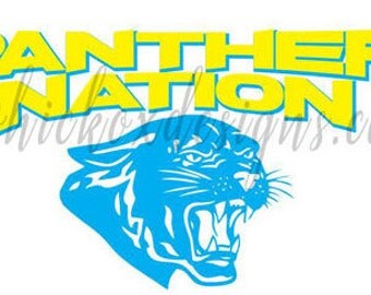 Panther Pride Knockout Font SVG DXF Scal Cricut Silhouette Cutting File