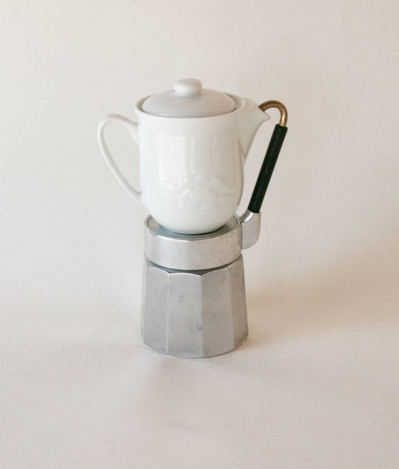 Vintage Stovetop Coffee Maker Omg Bialetti Black Spout