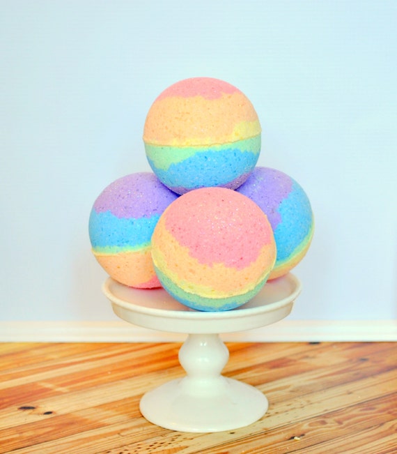 Unicorn Magic Bath Bomb Vegan Bath Bomb Bath by BubblesEtcetera