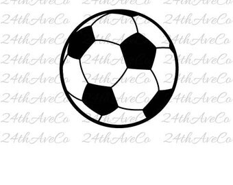 Soccer Ball .DXF .SVG .PDF .Png, Cut File, Digital File, Silhouette Studio, Cricut, Football, Sports