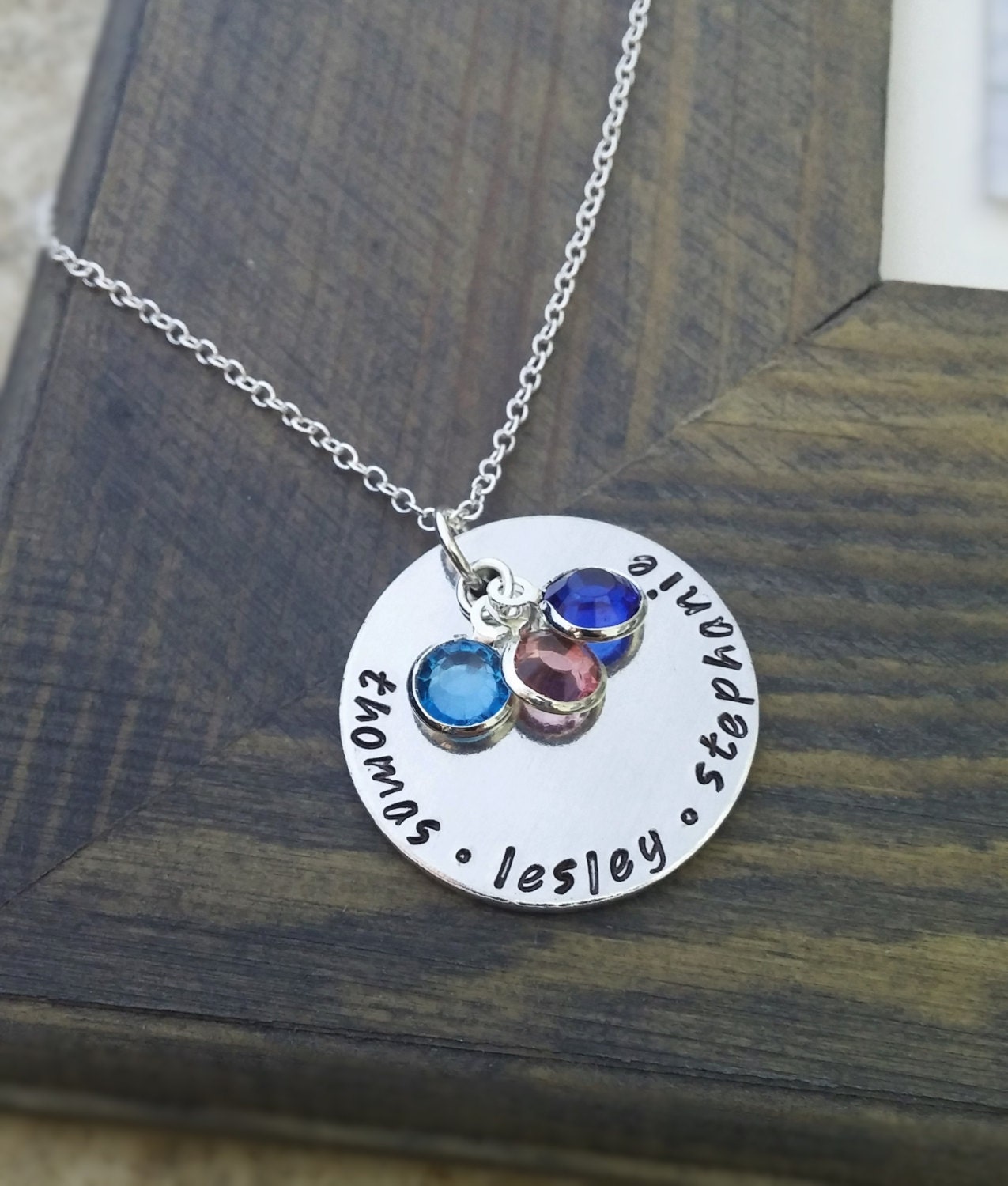 Personalized Family Necklace Necklace By GracefullyMadeStudio