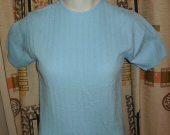 'The Wonder Years' TV Show Yellow Blue White Sleeveless Hand Knit Sweater Vest S