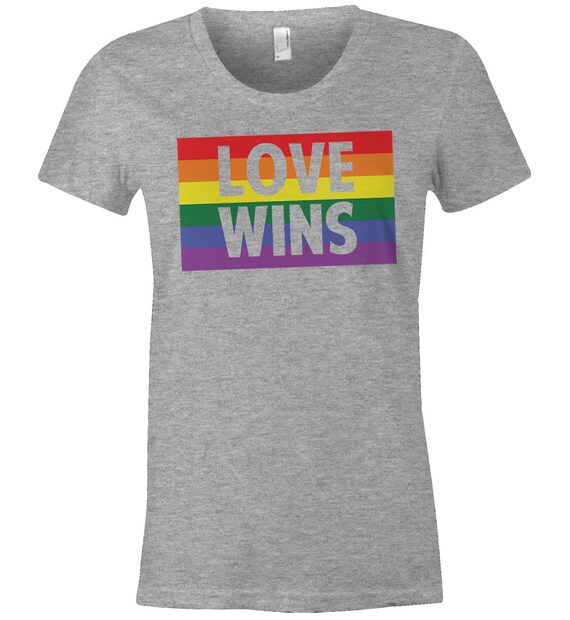 Love Wins Rainbow T Shirt Marriage Equality Love Wins