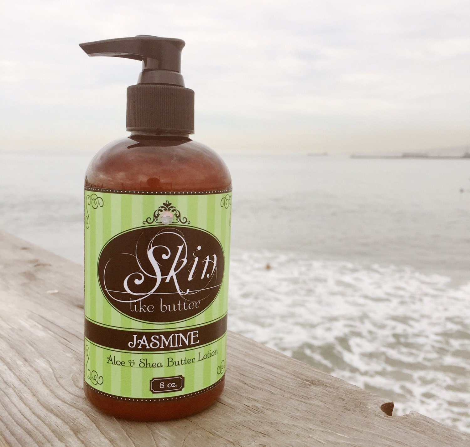 JASMINE Body Lotion in an 8 oz bottle or jar by SkinLikeButter