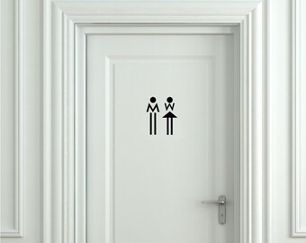 Bathroom Sign Decal pirate and mermaid toilet sign bathroom sign toilet sign door Bathroom Sign Decal pirate and mermaid toilet sign bathroom sign toilet sign door